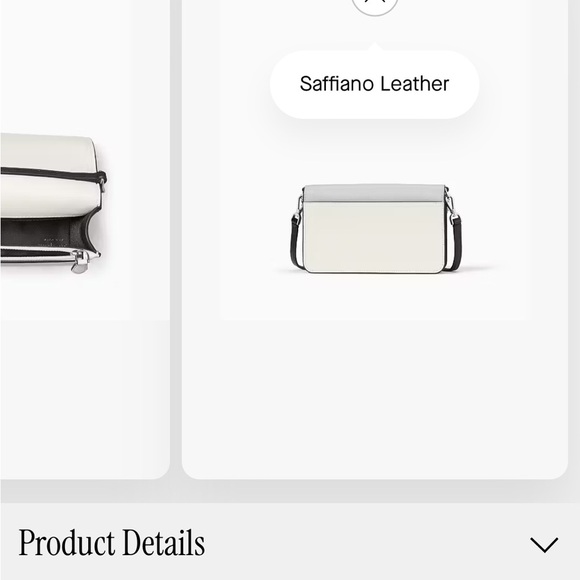 NWT Kate Spade Madison Willow Mini Flap Crossbody in Gray and Cream - Picture 8 of 14